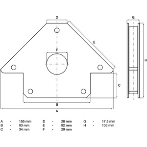 Suport magnetic sudura, max 22 kg, BGS - Img 2