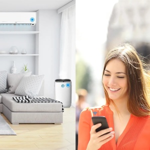Telecomandă WiFi IR Tellur Smart, senzor temperatură și umiditate, USB C, Negru - Img 4