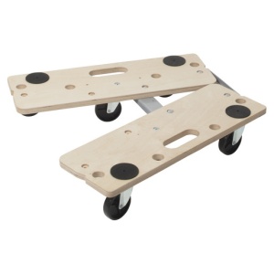 Transportor pe role Wolfcraft FT 350 B, pentru mobila, separabil, cu opritori si maner, sarcina maxima 300 kg - Img 4