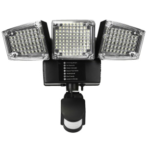 Triplu proiector led 20W senzor+panou solar 3.6W