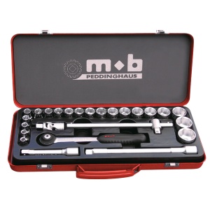 Trusa 25 scule MOB capete chei tubulare si accesorii P25×1/2” SH - 450×180×50, 8-32 mm