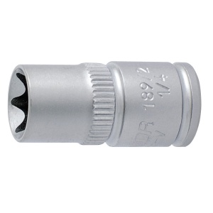 189/2 Capete chei tubulare cu profil TX interior Unior 1/4", DIM E5