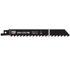 3041/225 HM Panza HM/T.C.T. pentru fierastrau sabie pentru materiale de constructii, DIM 225 x 19 x 1.3 mm