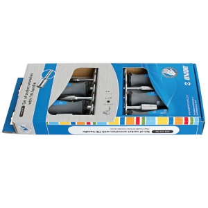 629CS5TBI Set surubelnite profil hexagon interior 6 laturi maner trimaterial TBI, cromate 6-13 / 5 piese - 612318