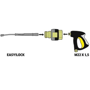 Adaptor EASY!Lock din alama, Karcher tip 3 M22IG-TR22A, pentru gama HD si HDS - Img 3