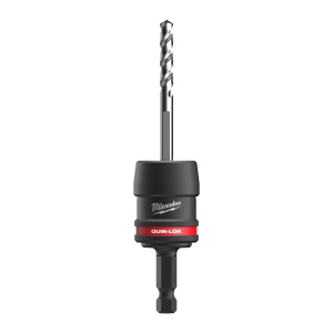 Adaptor Milwaukee QUIK-LOK 3/8'' 9.5 mm Hex cu burghiu pilot si adaptoare S - Img 1
