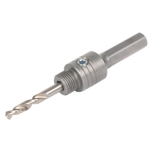 Adaptor pentru carote bimetal cu burghiu de centrare Wolfcraft 5958000, lungime 68 mm, filet 5/8" - Img 1