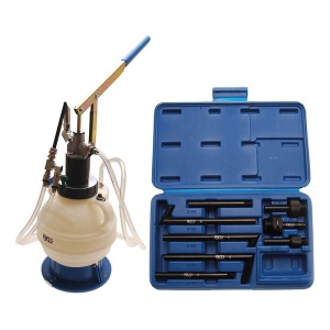 Aparat umplere ulei transmisie, cu pompă manuală si cu sistem retur, cu 8 adaptoare, capacitate 7 l - Img 3