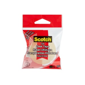 Bandă adezivă transparentă 19 mm x 33 m 3M Scotch