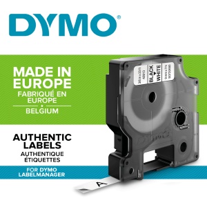 Banda etichete DYMO LabelManager D1 9mm x 7m negru alb S0720680 40913 - Img 2