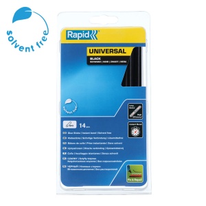Baton silicon profesional Rapid Universal negru, O12mm x 190mm, baza EVA, 14 buc blister 5000211 - Img 2