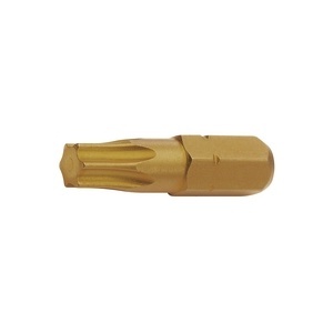 Bit hexagonal Unior 1/4” TiN Forma C 6,3 – profil TORX®, DIM TX 25, L 25