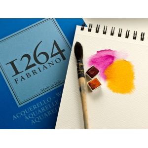 Bloc desen 1264 Watercolor, A3, 300gr, 30 file, cu spirală Fabriano - Img 2