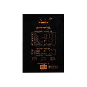 Blocnotes A4, capsat, 80 file, N°18, Rhodia black - Img 3