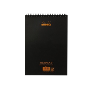 Blocnotes A4, spirală 80 file, Rhodia Classic, black - Img 3