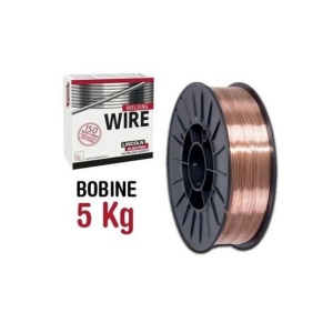 Bobina sarma otel cuprat pentru sudura Mig-Mag Lincoln Electric ULTRAMAG_0.6X5SG2*, diametru 0.6 mm, greutate 5 kg, pentru oteluri de uz general nealiate - Img 2