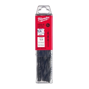 Burghie HSS Roluite pentru metal - DIN 338 - Milwaukee Ø 12x101x151 mm - set 5 buc - Img 2