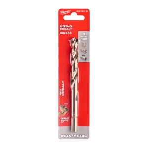 Burghie RED COBALT pentru metal - DIN 338 Milwaukee Ø 11.5x94x142 mm - blister 1 buc - Img 2