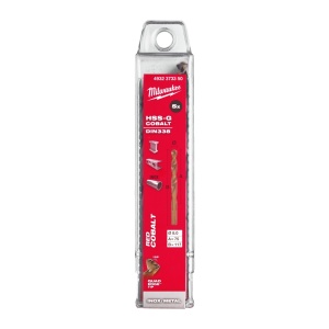 Burghie RED COBALT pentru metal - DIN 338 Milwaukee Ø 8x75x117 mm - set 5 buc - Img 2