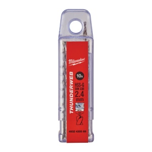 Burghiu metal MILWAUKEE THUNDERWEB - DIN 338 Ø 2.4x30x57 mm - set 10 buc - Img 2