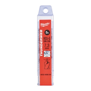 Burghiu metal MILWAUKEE THUNDERWEB - DIN 338 Ø 7.3x69x109 mm - set 5 buc - Img 2