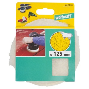 Calota de lustruire lana de miel Wolfcraft 2224000, 125 mm, cu scai - Img 4