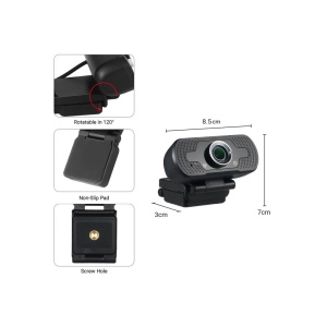 Cameră web Tellur Full HD, 2MP, autofocus, microfon, negru - Img 7