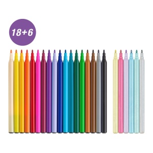 Carioca unicorni Faber-Castell 18 + 6 culori /set - Img 2