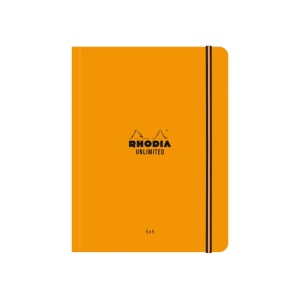 Carnet nedatat A5+, 16 x 21 cm, 60 file, Rhodia Unlimited, orange - Img 1