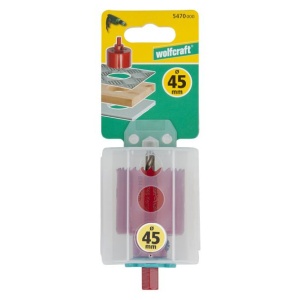 Carota bimetal Wolfcraft 5700000, diametru D 45 mm, adancime de taiere 40 mm - Img 2