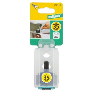 Carota pentru baterii sanitare Wolfcraft 3754000, D 35 mm - Img 2
