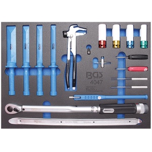 Carucior pentru scule "Pro Exclusive", 8 sertare, cu 259 scule - Img 9