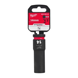 Cheie tubulara de impact 1/2" MILWAUKEE SHOCKWAVE™ IMPACT DUTY - lungi 14 mm L78mm - Img 2