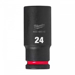 Cheie tubulara de impact Milwaukee 1/2" SHOCKWAVE™ IMPACT DUTY - lungi 24mm L78mm