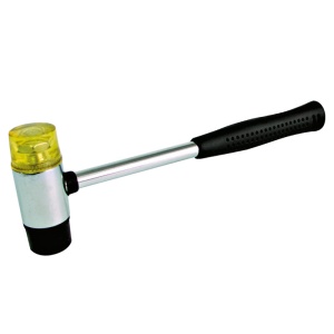 Ciocan cauciuc-plastic cu maner metalic MEGA 35mm