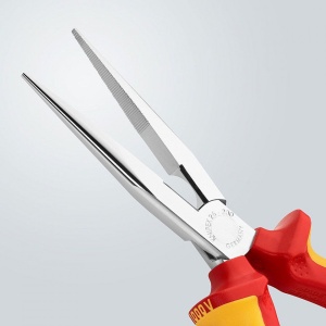 Clește cu cap semirotund cu tăiș, patent cu cioc angular, mânere multicomponent testate VDE KNIPEX - Img 3