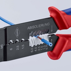 Cleste de sertizare si dezizolat, KNIPEX, 0.5 - 6.0 mmp, 240 mm - Img 3