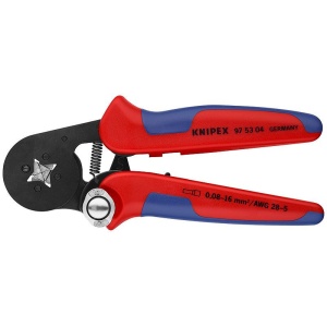 Clește de sertizat ferule, cu autoreglaj, KNIPEX, capacitate 0,08 - 10 + 16 mm²