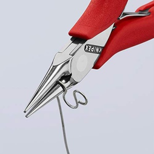 Cleste electronica, cioc rotund, KNIPEX, 115 mm - Img 4