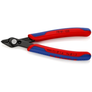 Cleste electronica, tais cu fateta mica, KNIPEX, 125 mm - Img 2