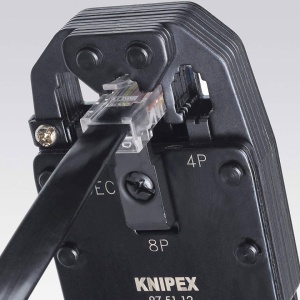 Cleste pentru sertizat mufe RJ 10/11/12/45, KNIPEX, 200 mm - Img 2