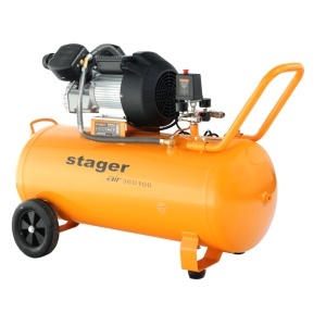Compresor aer Stager Air 36D100 100L, 10bar, 356L/min, monofazat, angrenare directa - Img 3