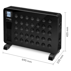 Convector electric Design TCH 2311E, 2300W, negru - Img 3