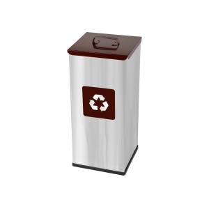 Coș inox colectare selectivă Eko Square Prestige 60 L - Img 5