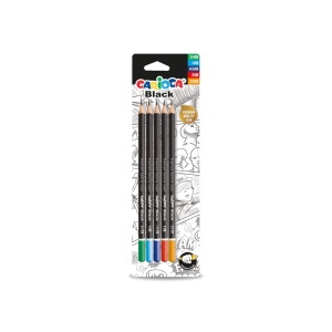 Creion Carioca asortat 2H, H, HB, B, 2B 5 buc/blister