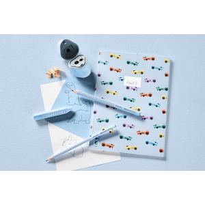 Creion grafit B triunghiular grip 2001 bleu sky Faber-Castell - Img 3