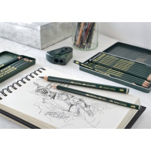 Creion grafit hexagonal Artă Castell 9000 Faber-Castell 12 buc/set - Img 5