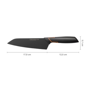 Cutit Santoku, Fiskars, Edge, lama inoxidabila, 17.8 cm - Img 2