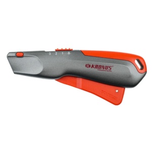 Cutter Heavy Duty Kronus de securitate cu maneta si lama trapezoidala 170mm