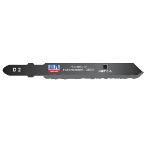 D 2 Panza HM pentru fierastrau vertical, prindere T, sticla si ceramica / 3 bucati, DIM 79 x 8.8 x 2.3 mm